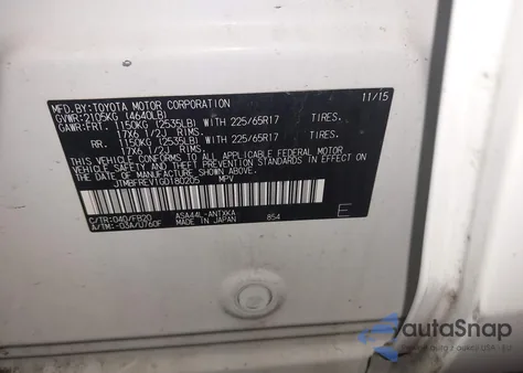 2016 Toyota Rav4 Le из США, поврежденный, VIN JTMBFREV1GD180205